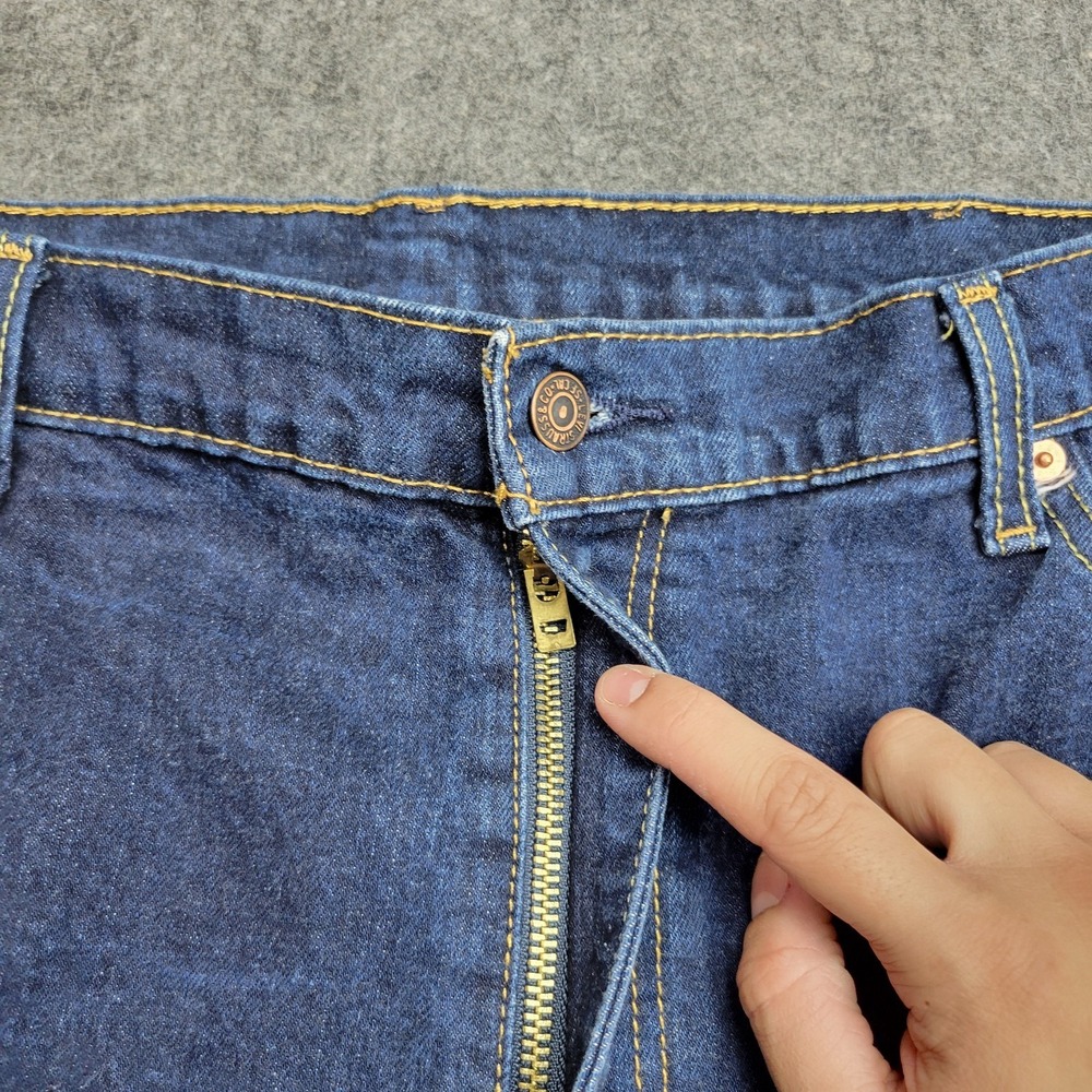 Levis 505 Jeans Mens 42x30 Blue Denim Red Tab Y2k Streetwear Americana Weekend - Picture 6 of 12